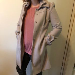 ANTHROPOLOGIE gray peacoat